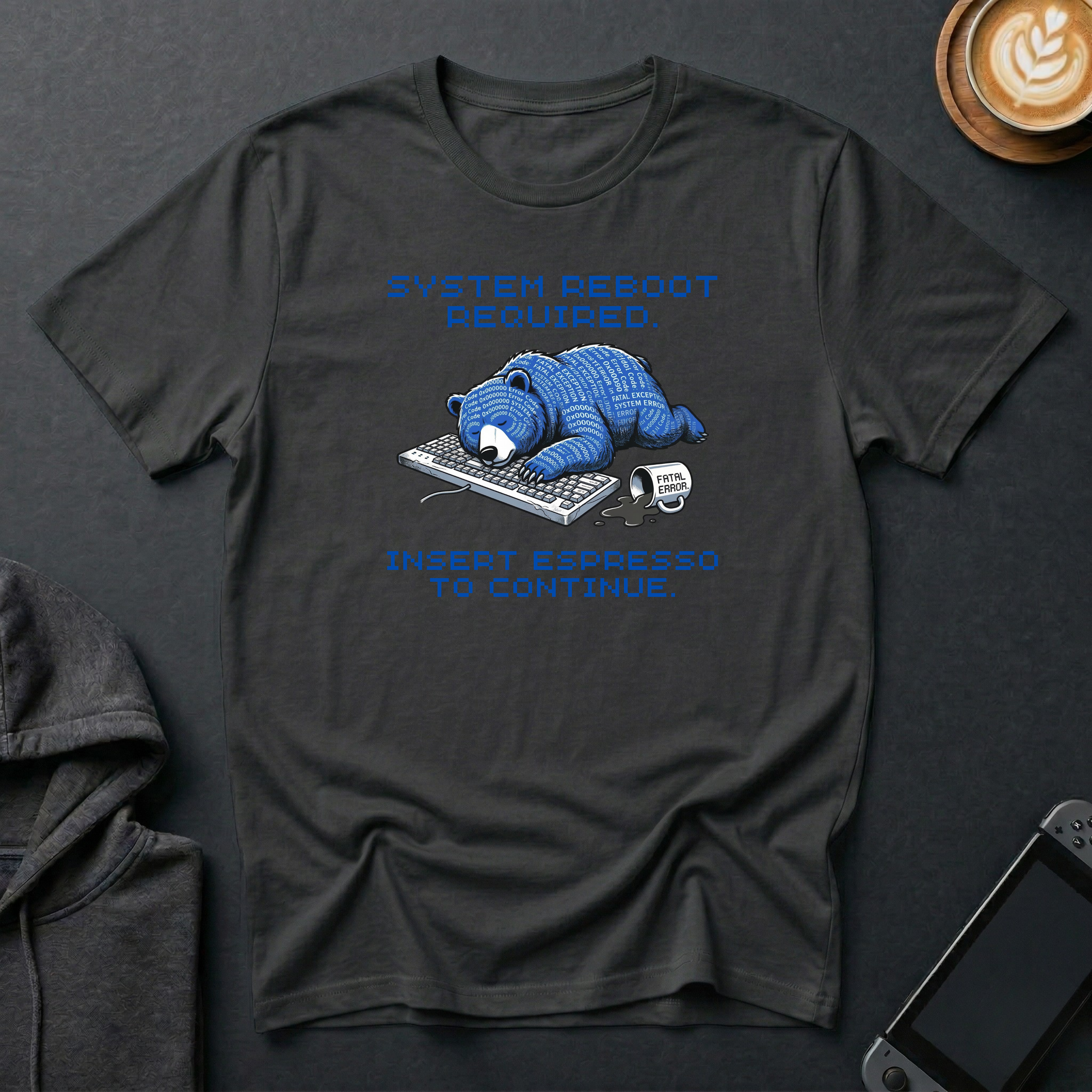 Blue-Screen Bear T-Shirt