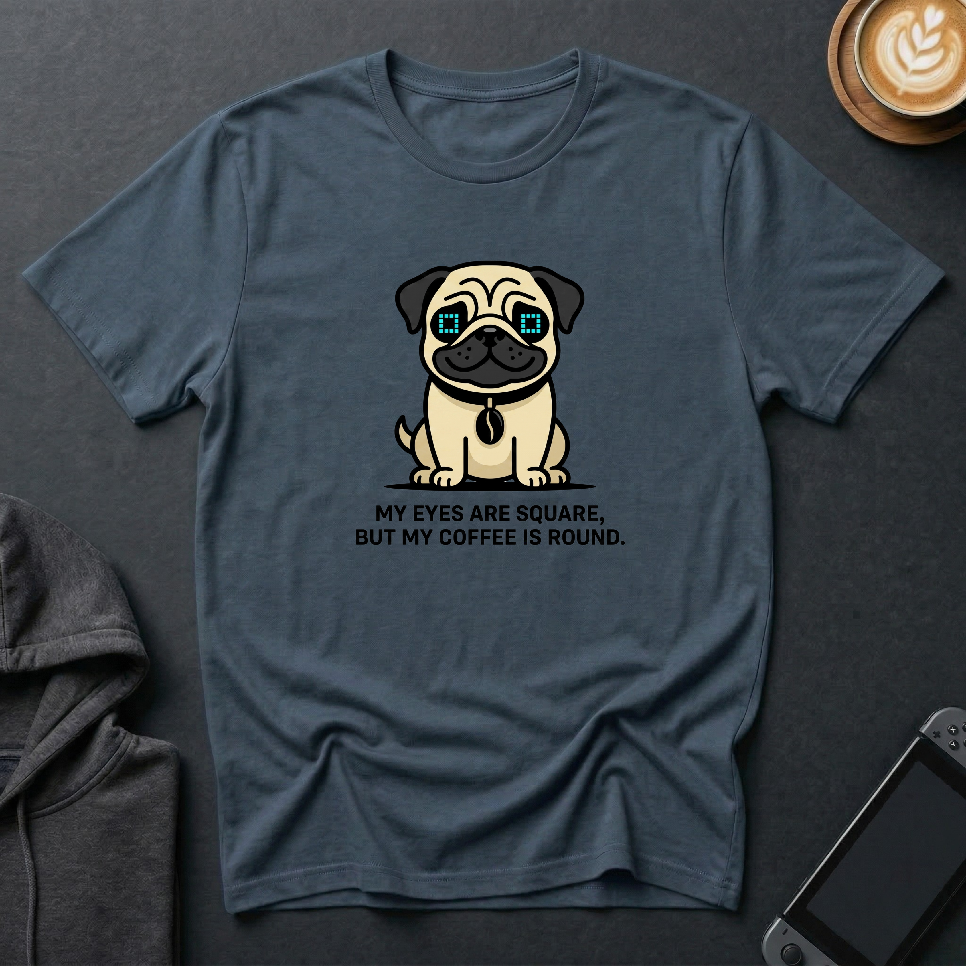 Square-Eyed Pug T-Shirt