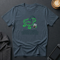 Ghost Gecko T-Shirt front view with cute cartoon gecko design