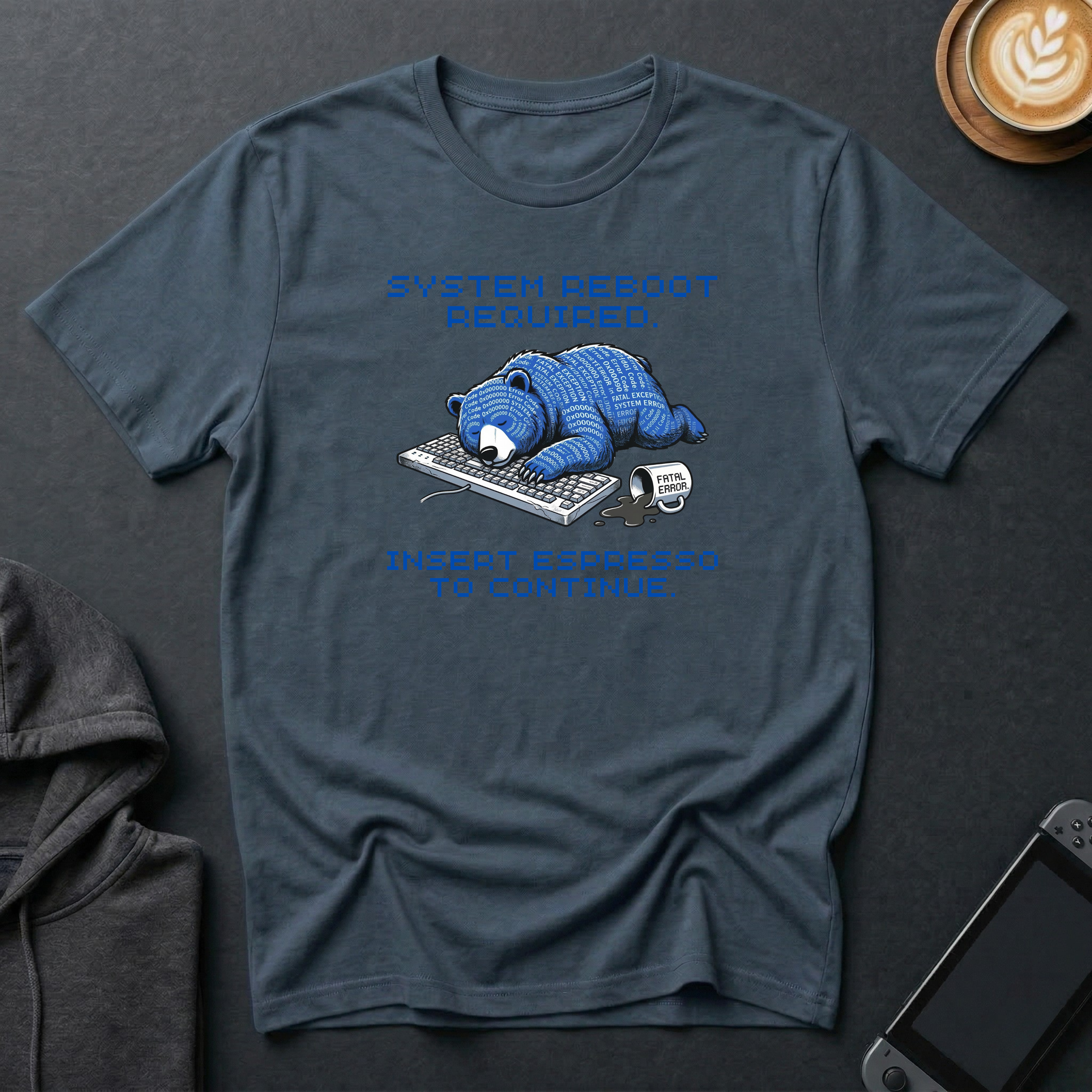 Blue-Screen Bear T-Shirt