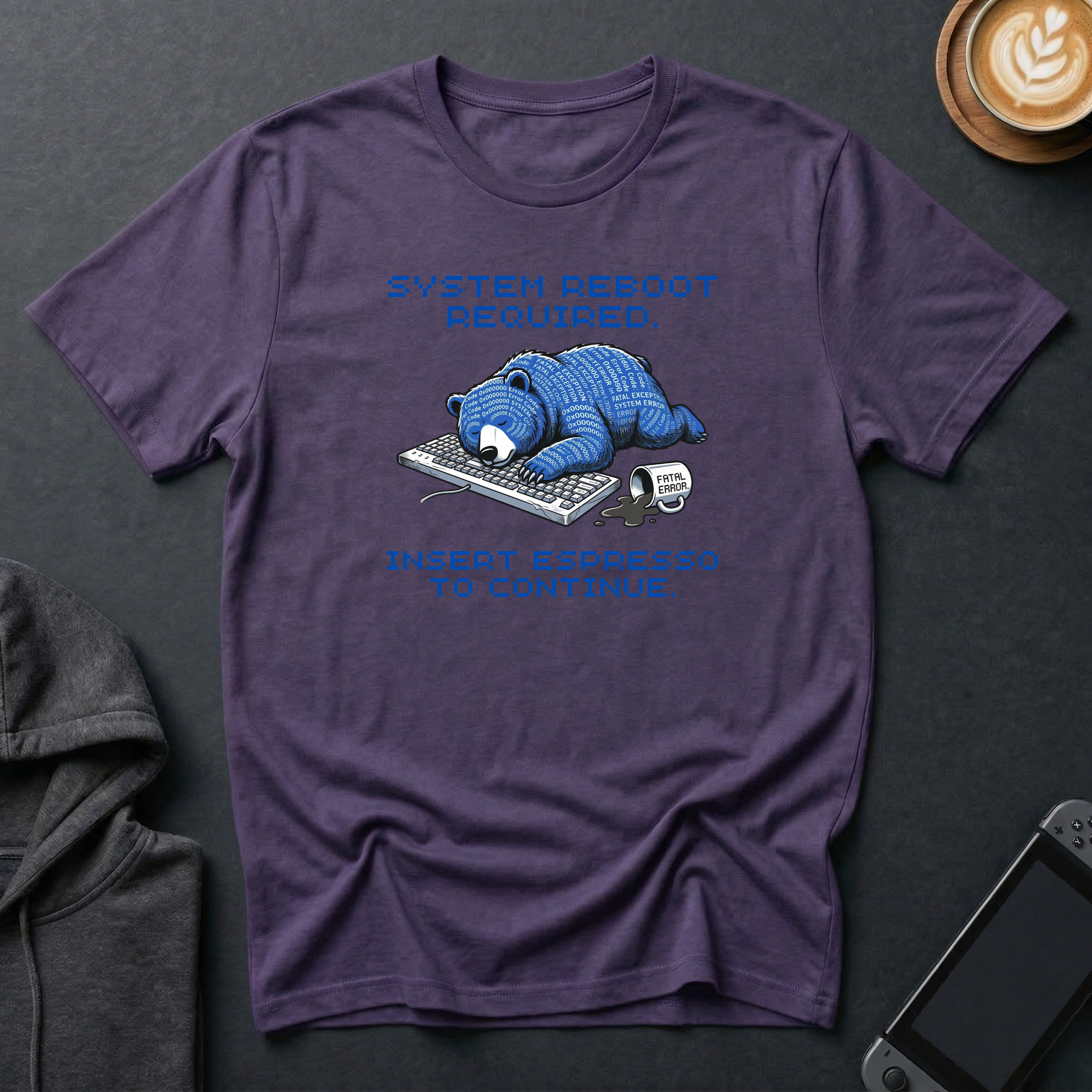 Blue-Screen Bear T-Shirt