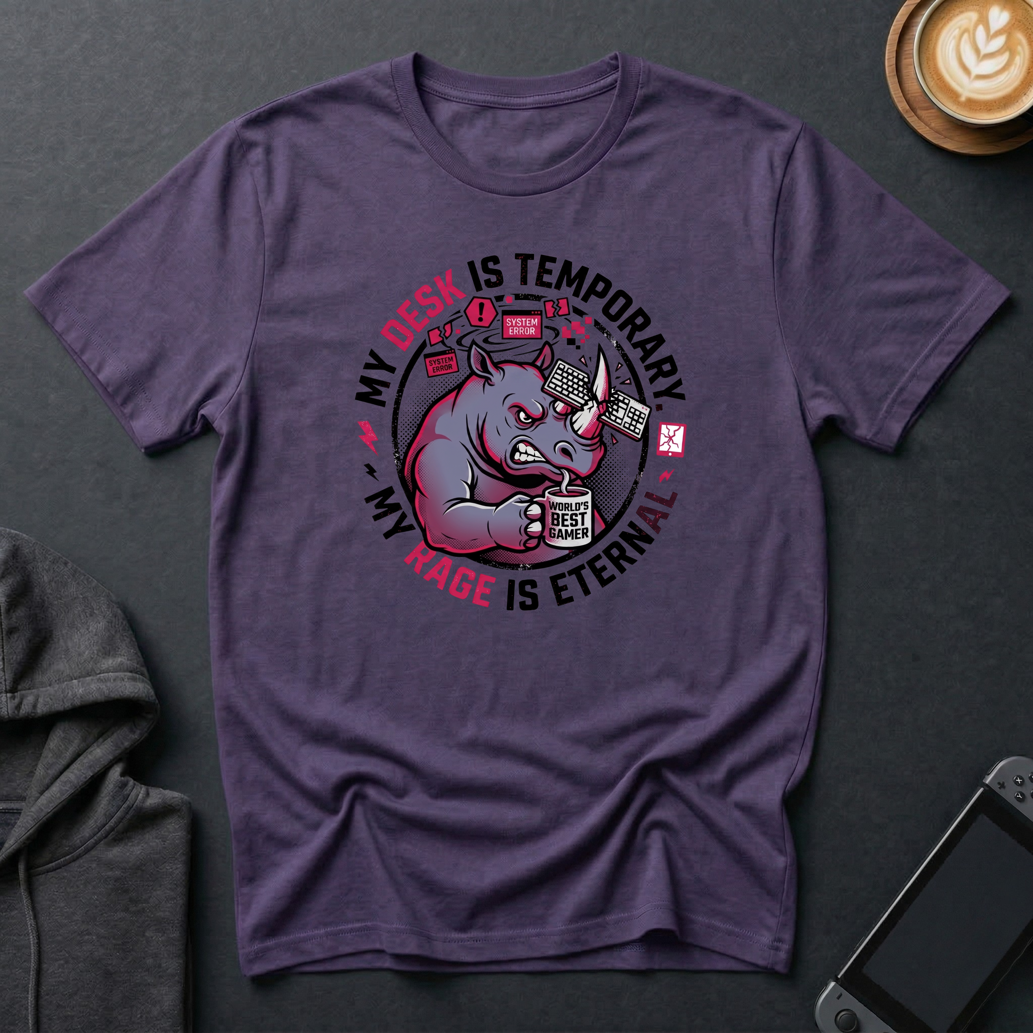 Rage-Quit Rhino T-Shirt