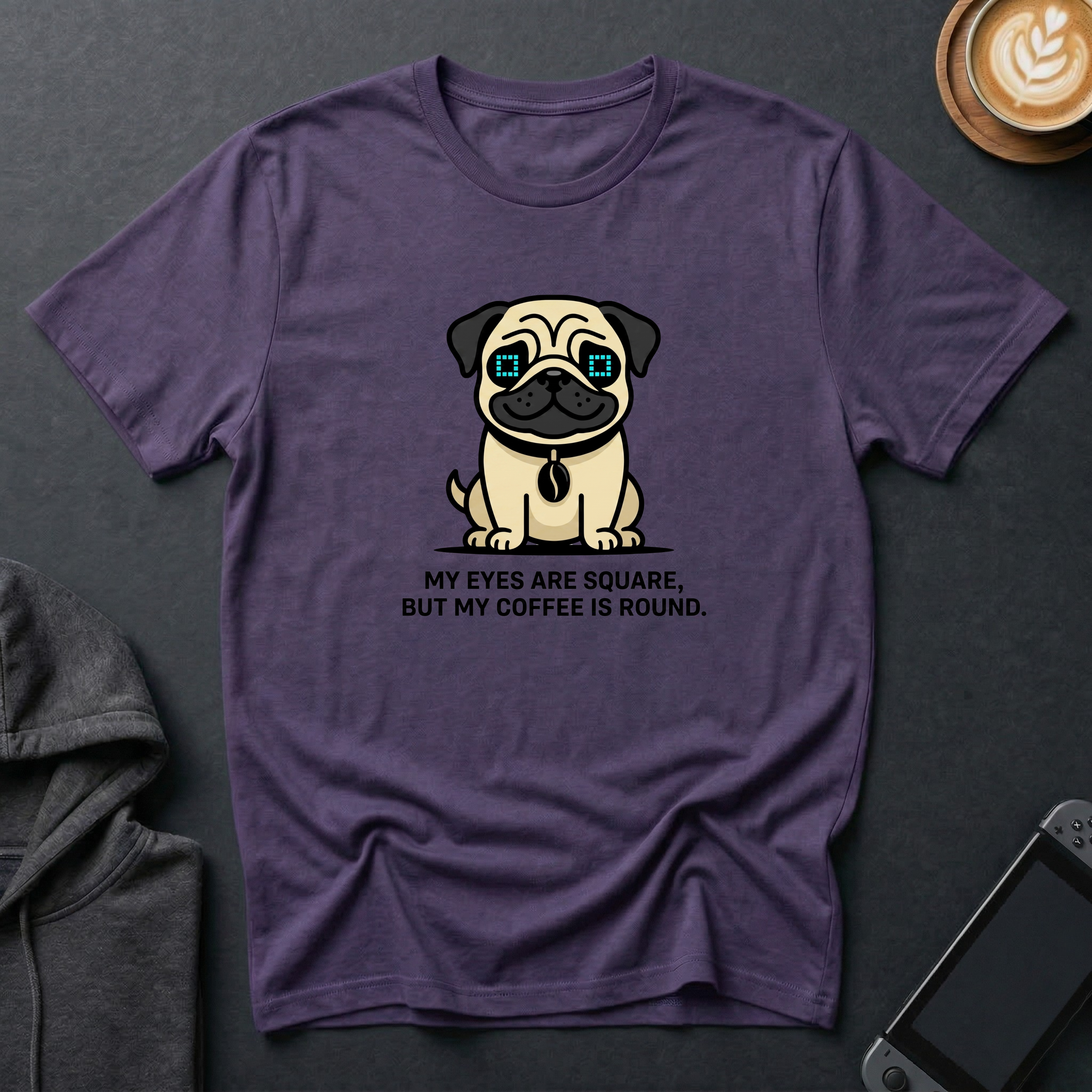 Square-Eyed Pug T-Shirt