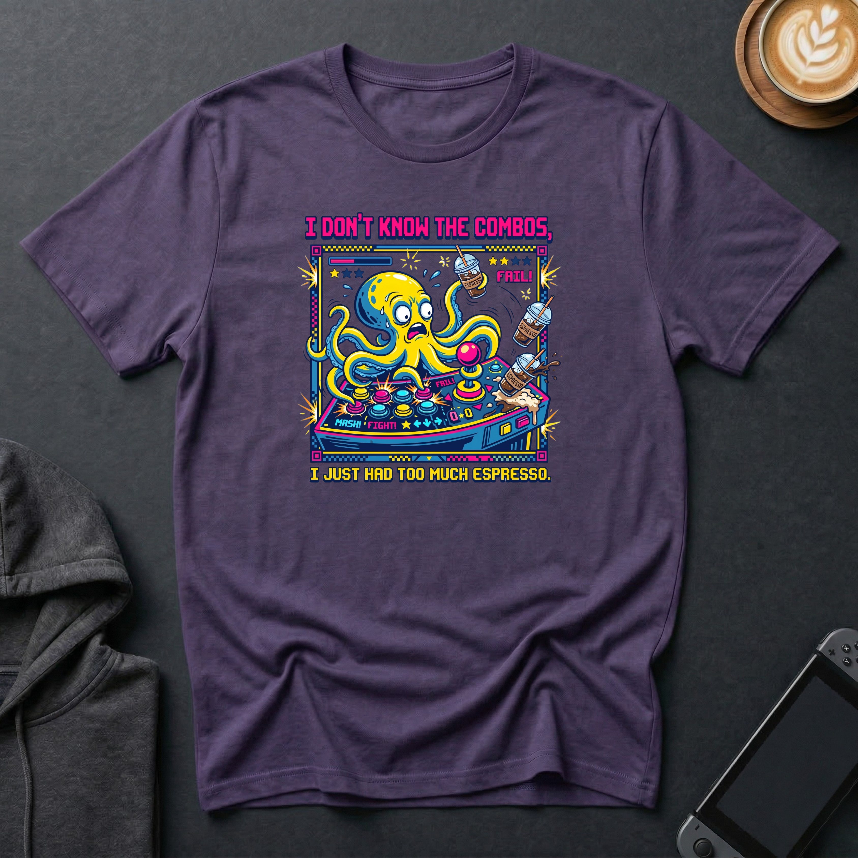 Button-Masher Octopus T-Shirt