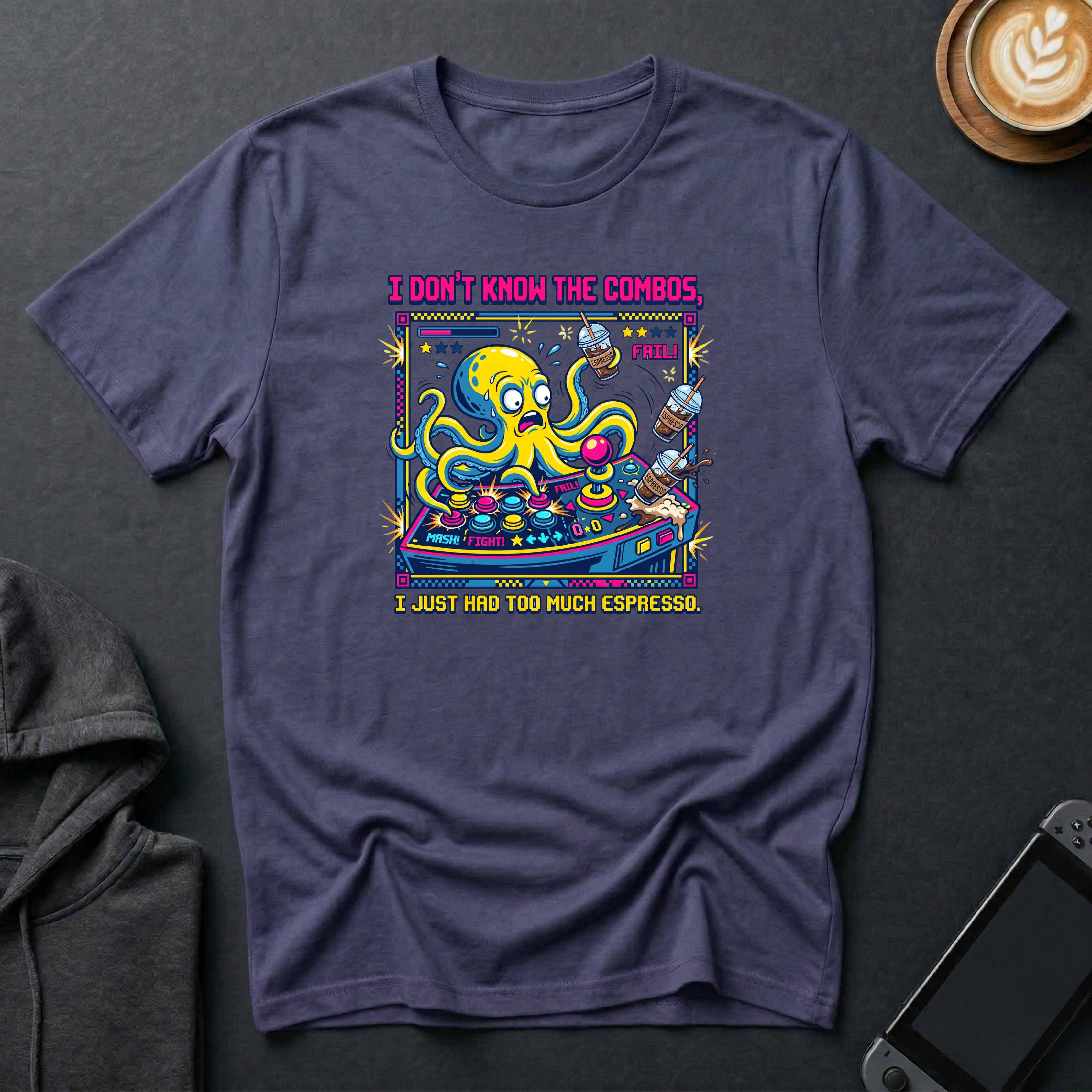 Button-Masher Octopus T-Shirt