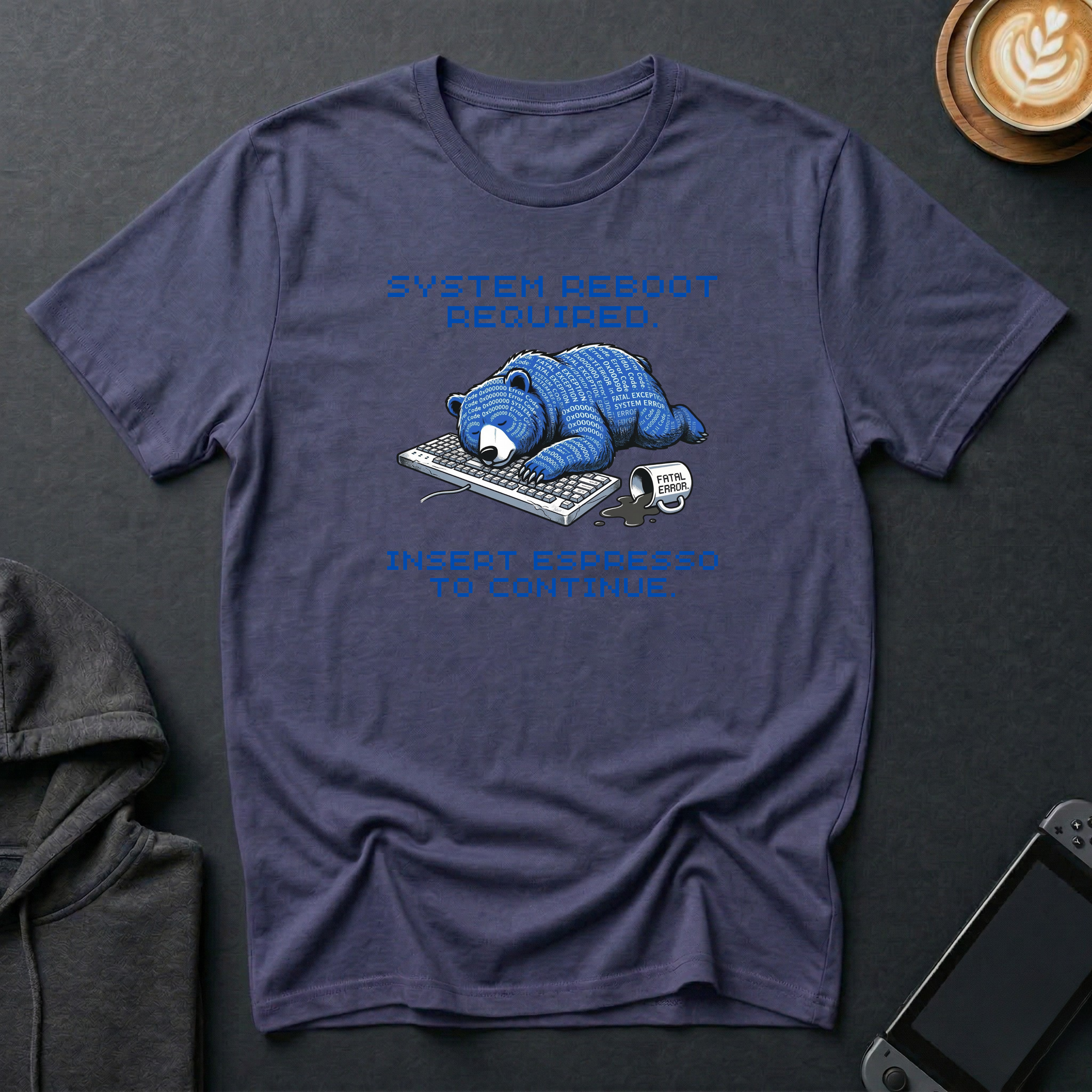 Blue-Screen Bear T-Shirt