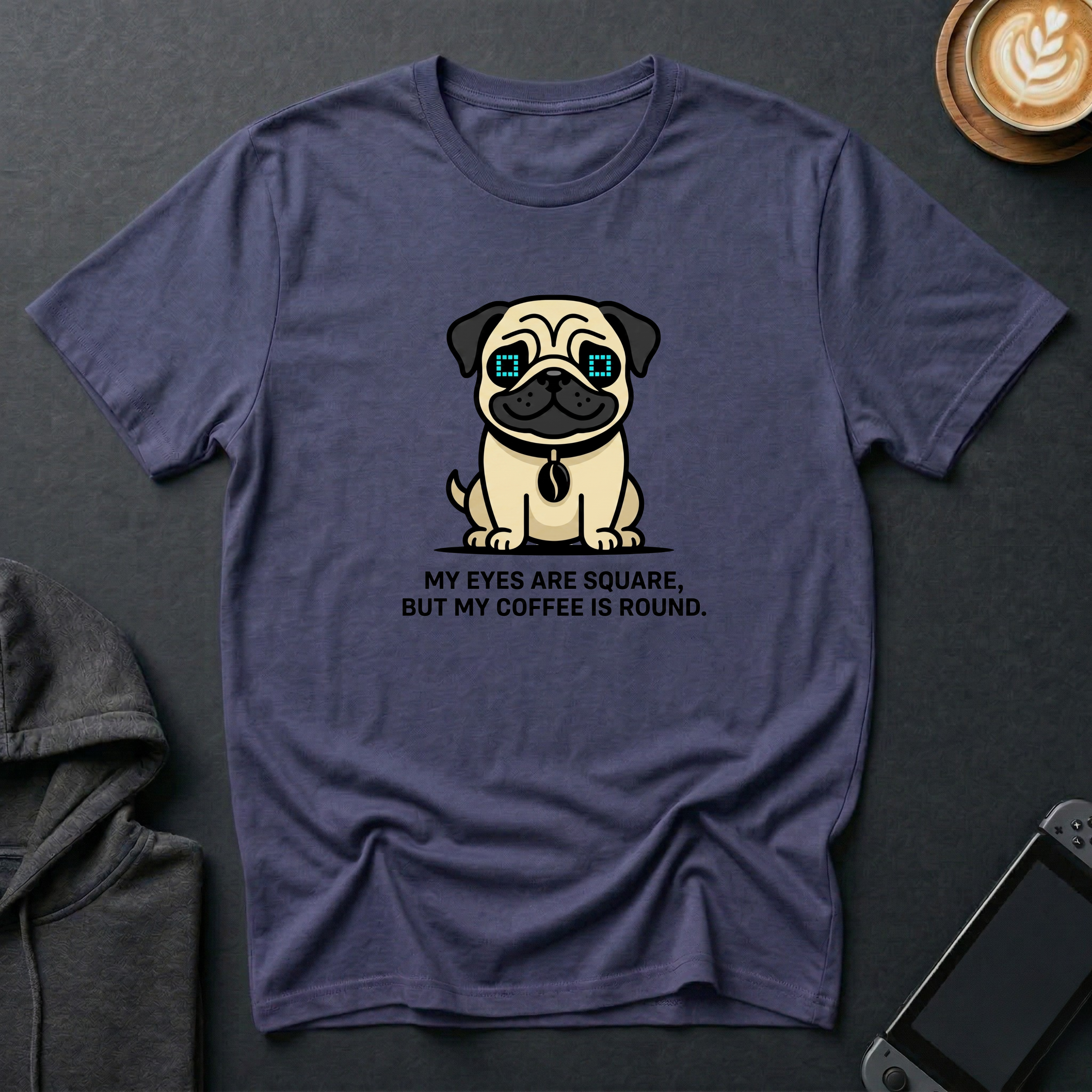 Square-Eyed Pug T-Shirt