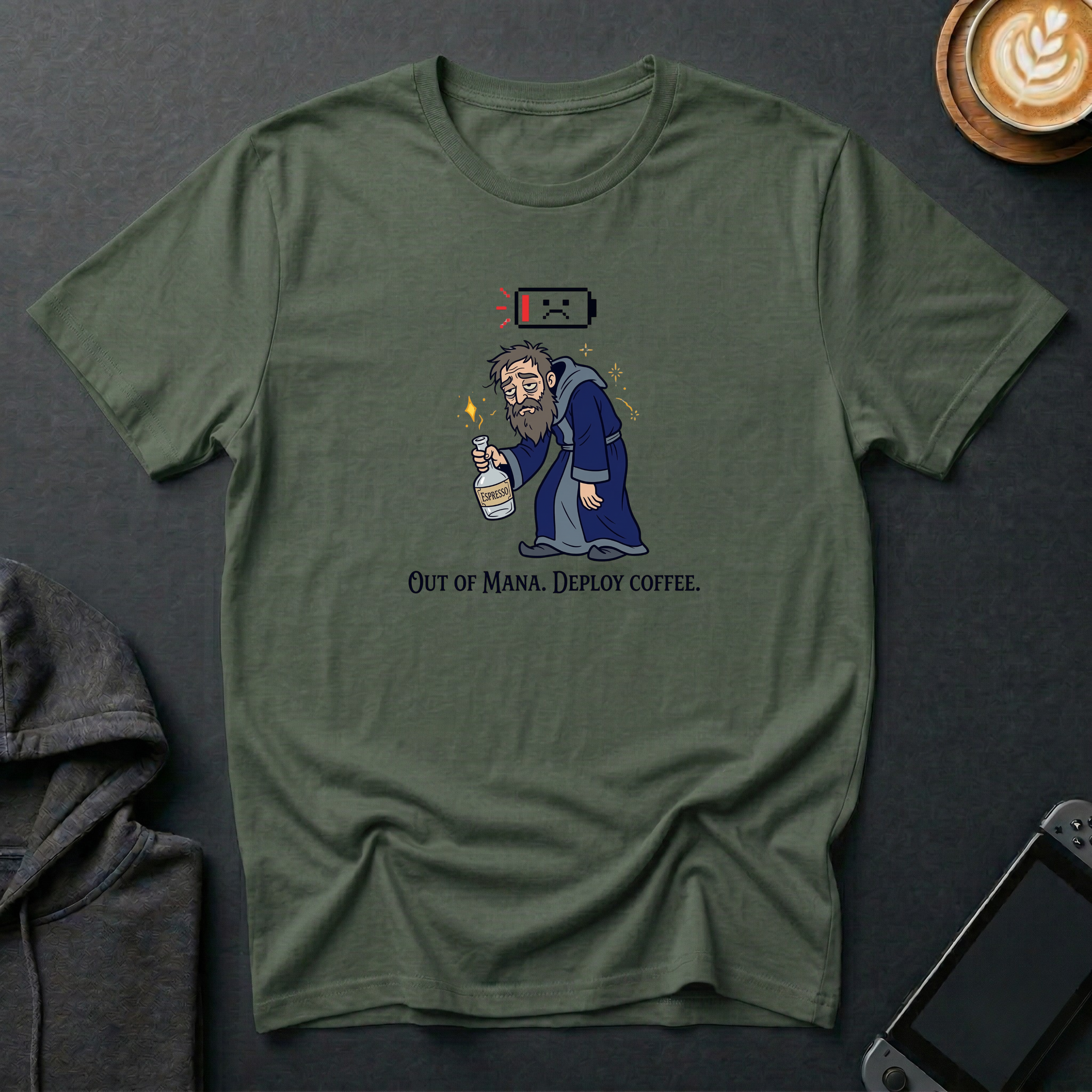 Out of Mana. Deploy Coffee T-Shirt
