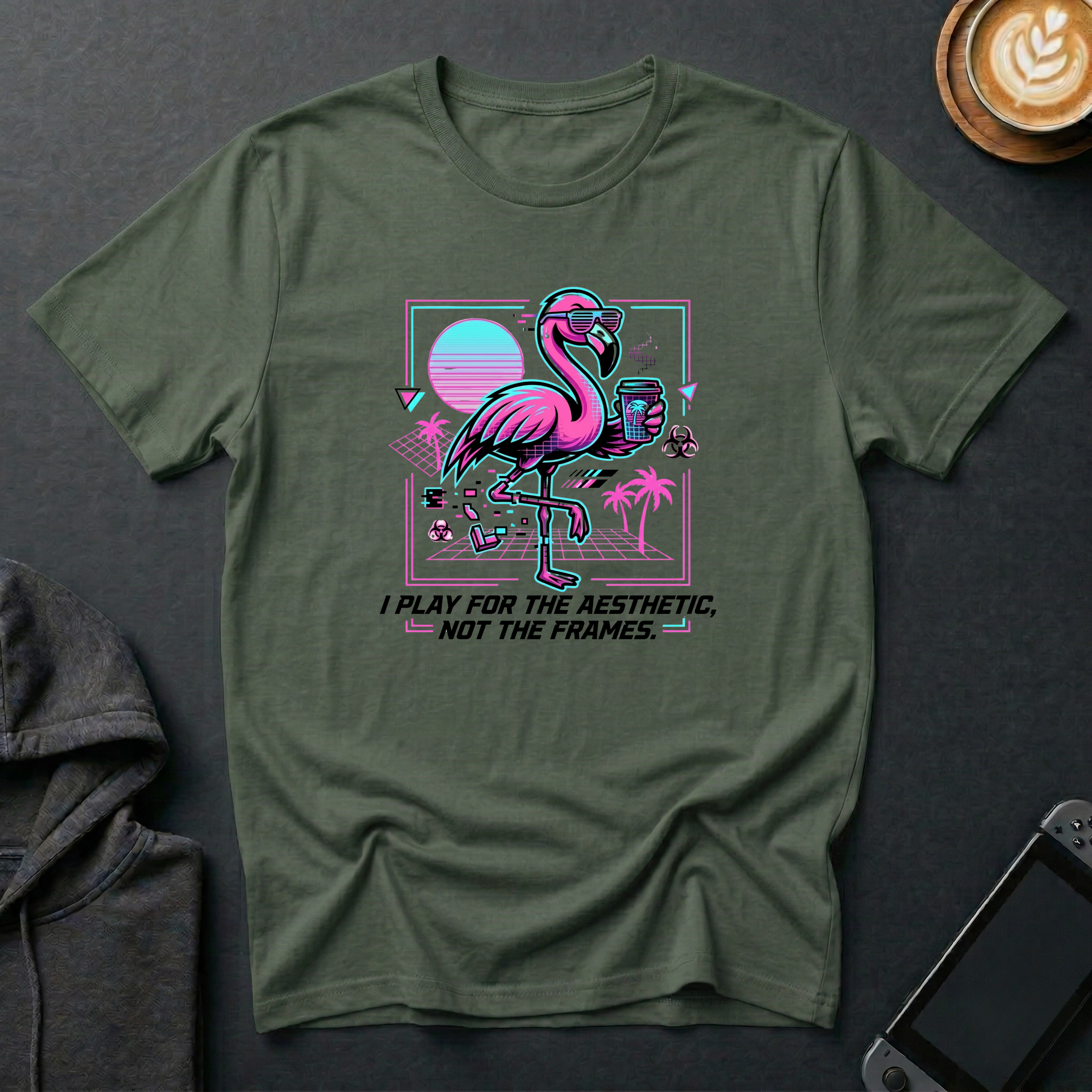 Frame-Drop Flamingo T-Shirt