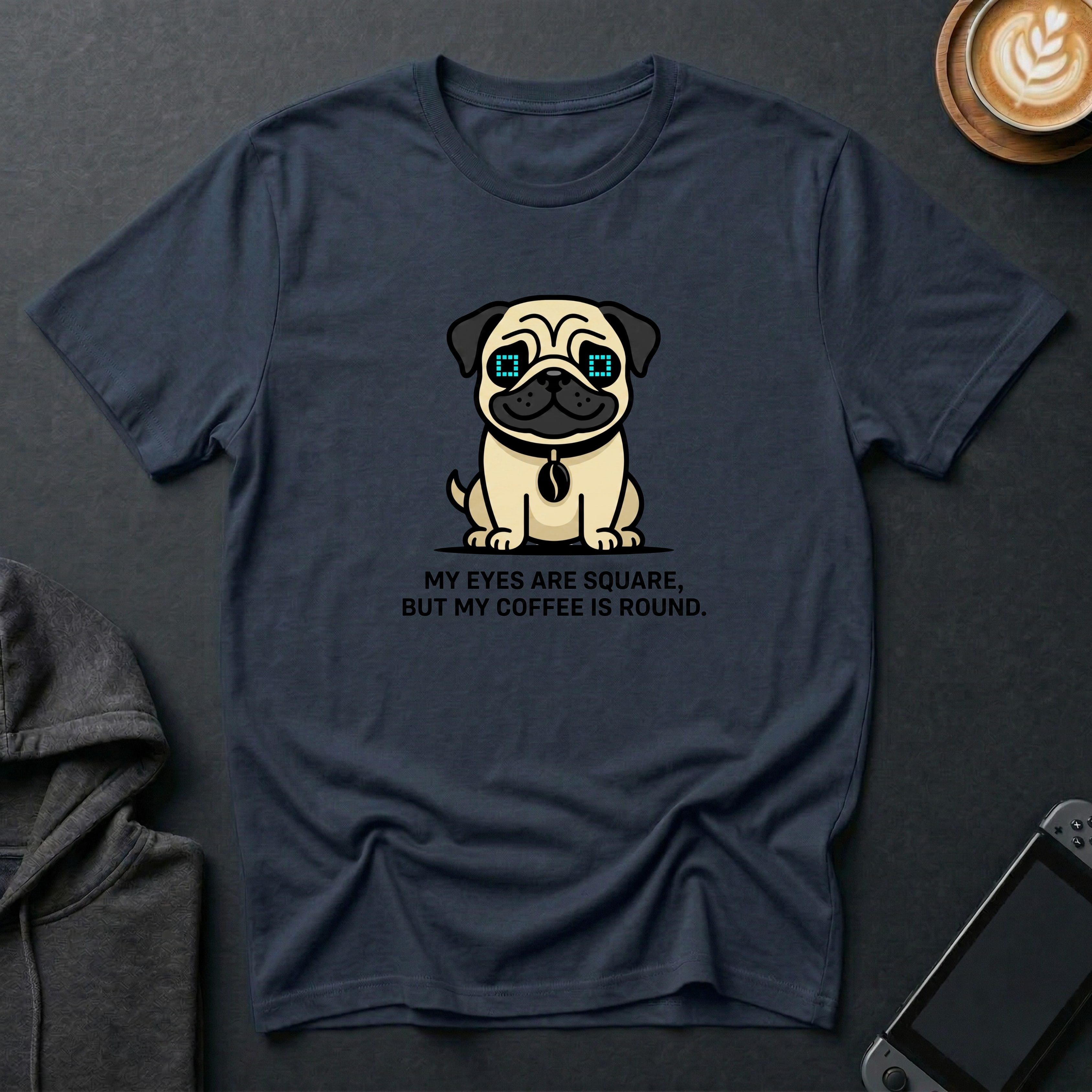 Square-Eyed Pug T-Shirt