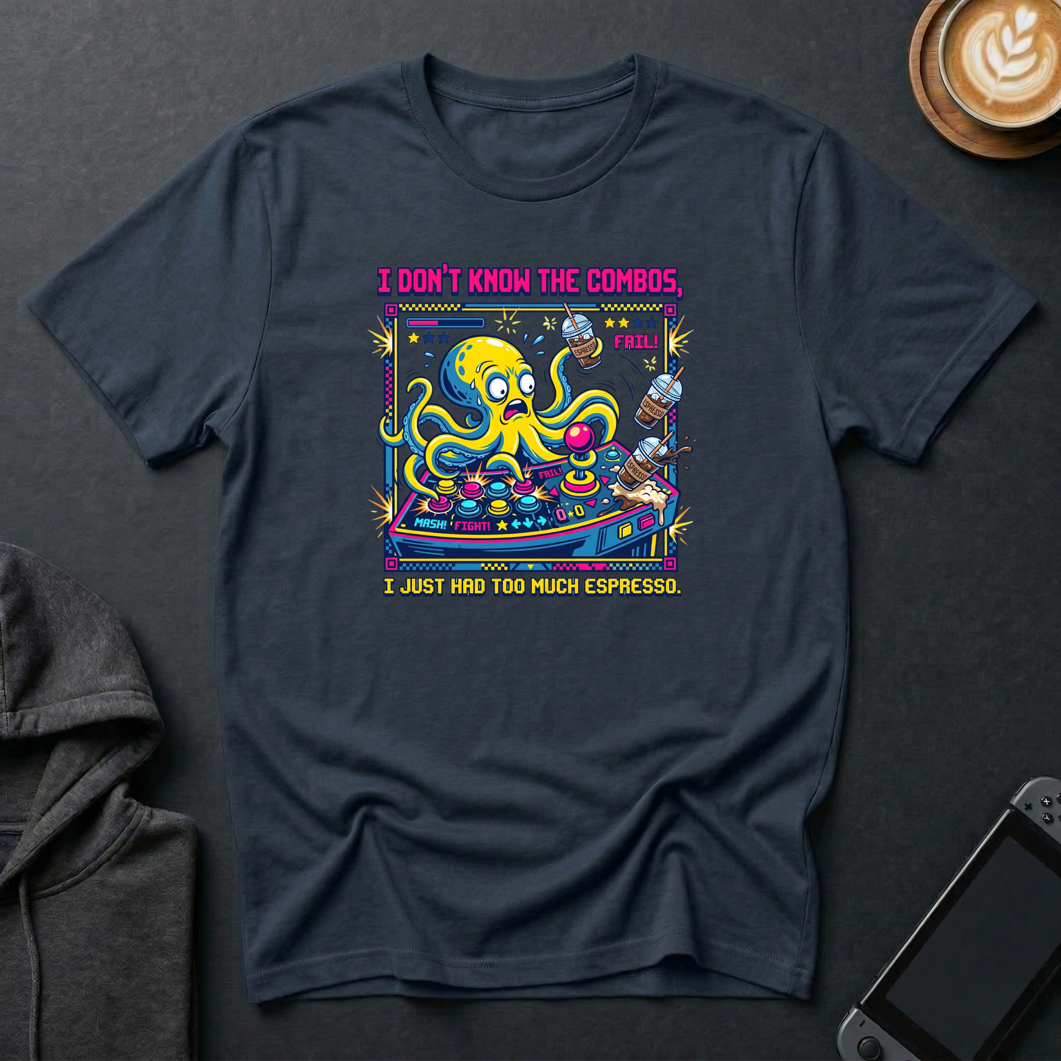 Button-Masher Octopus T-Shirt