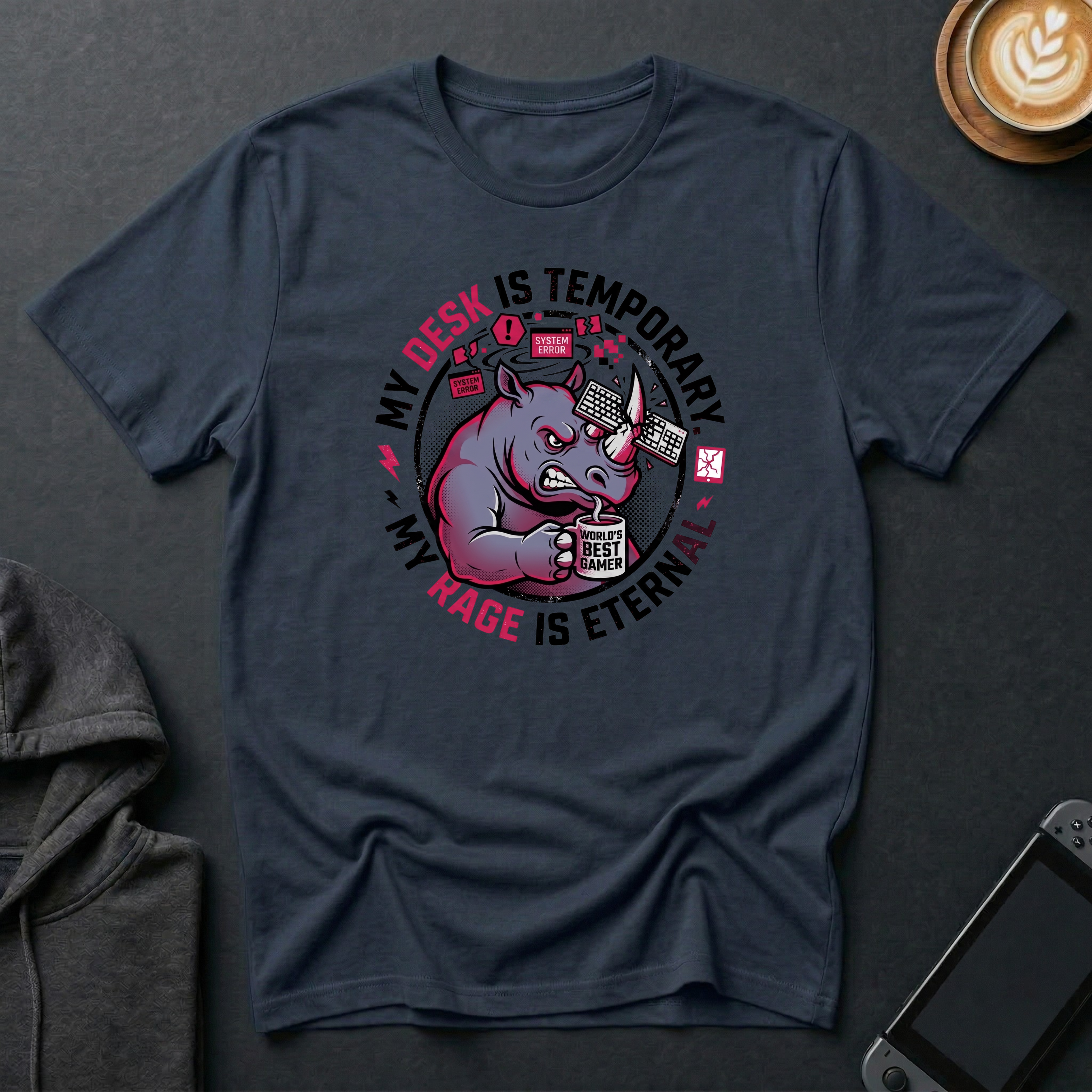 Rage-Quit Rhino T-Shirt