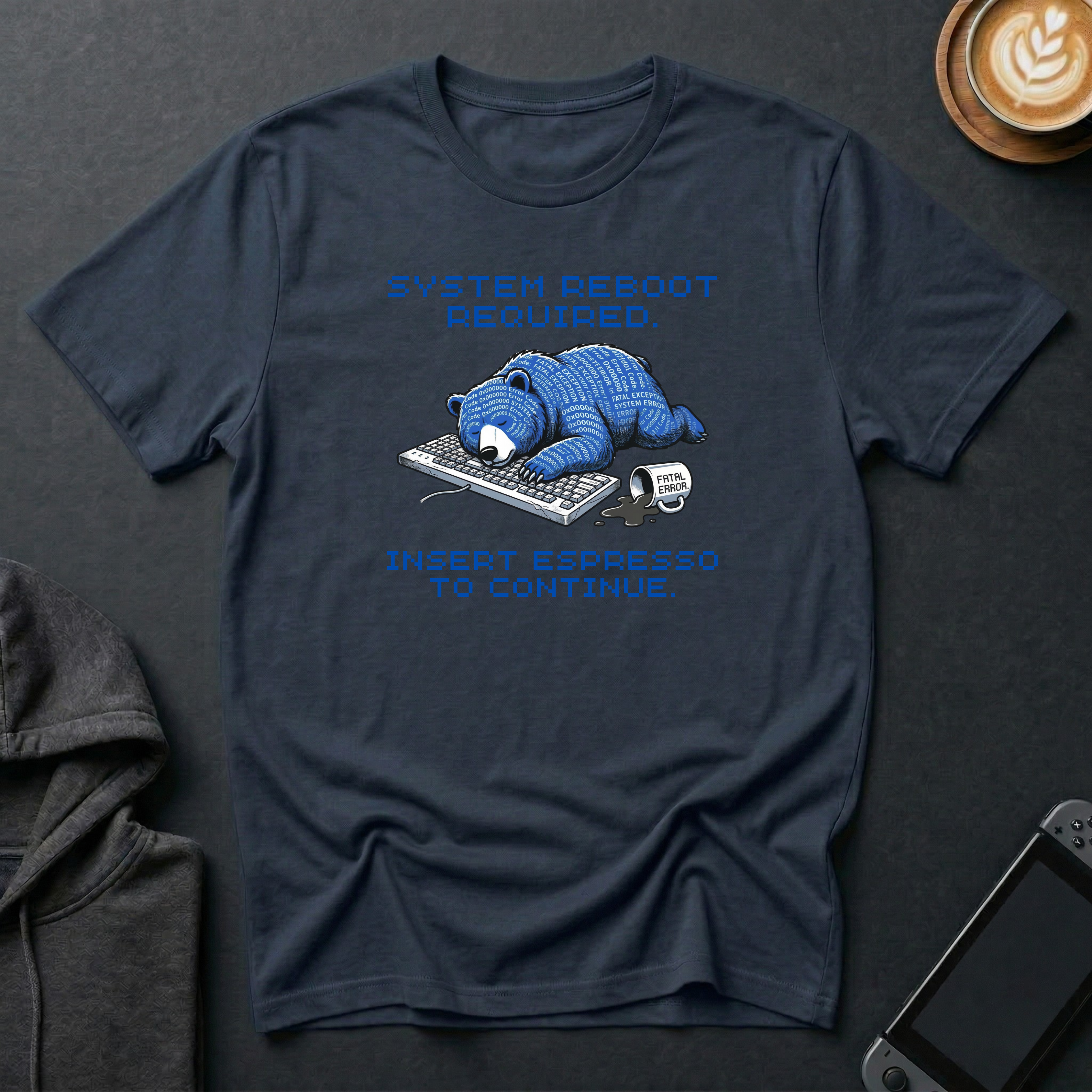Blue-Screen Bear T-Shirt