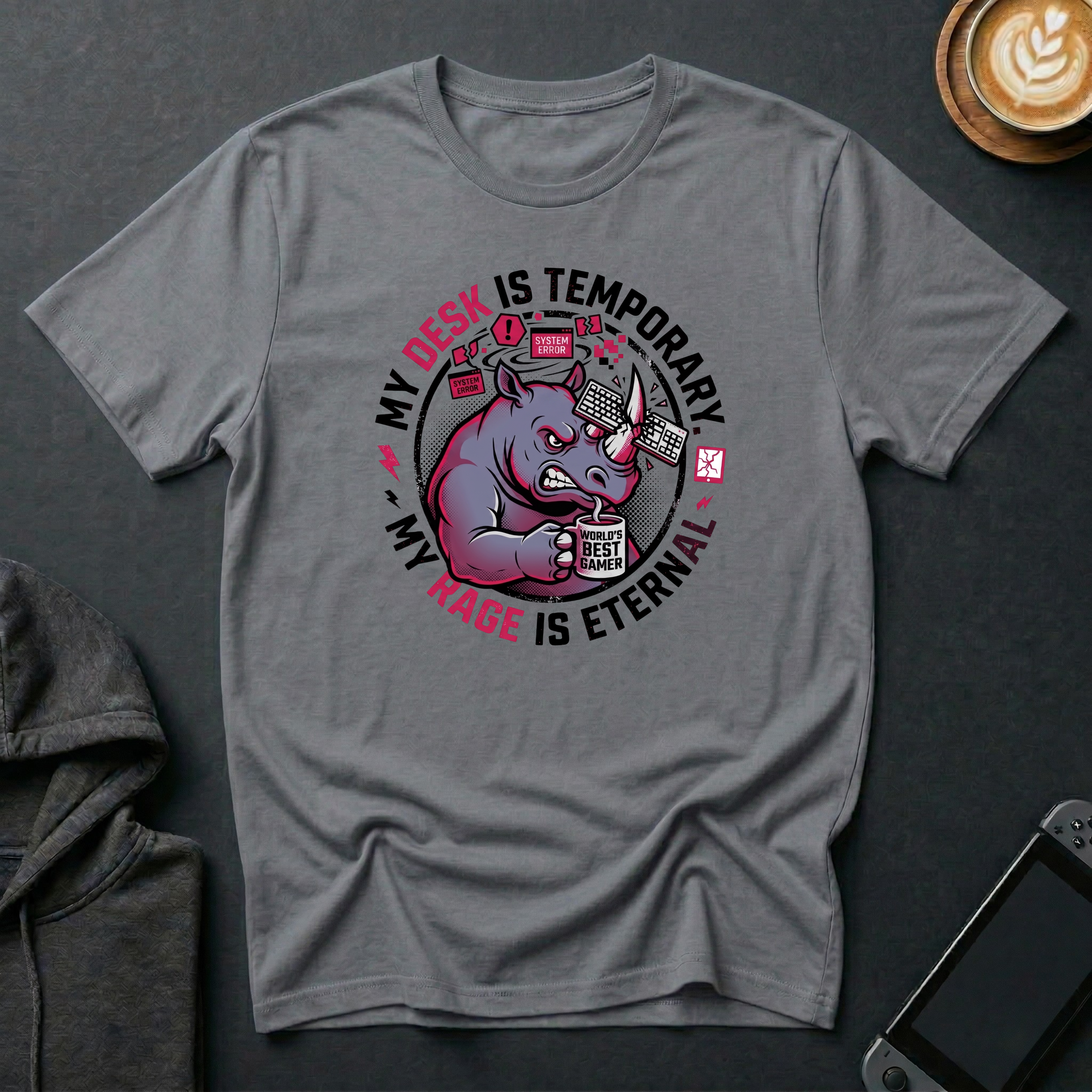 Rage-Quit Rhino T-Shirt