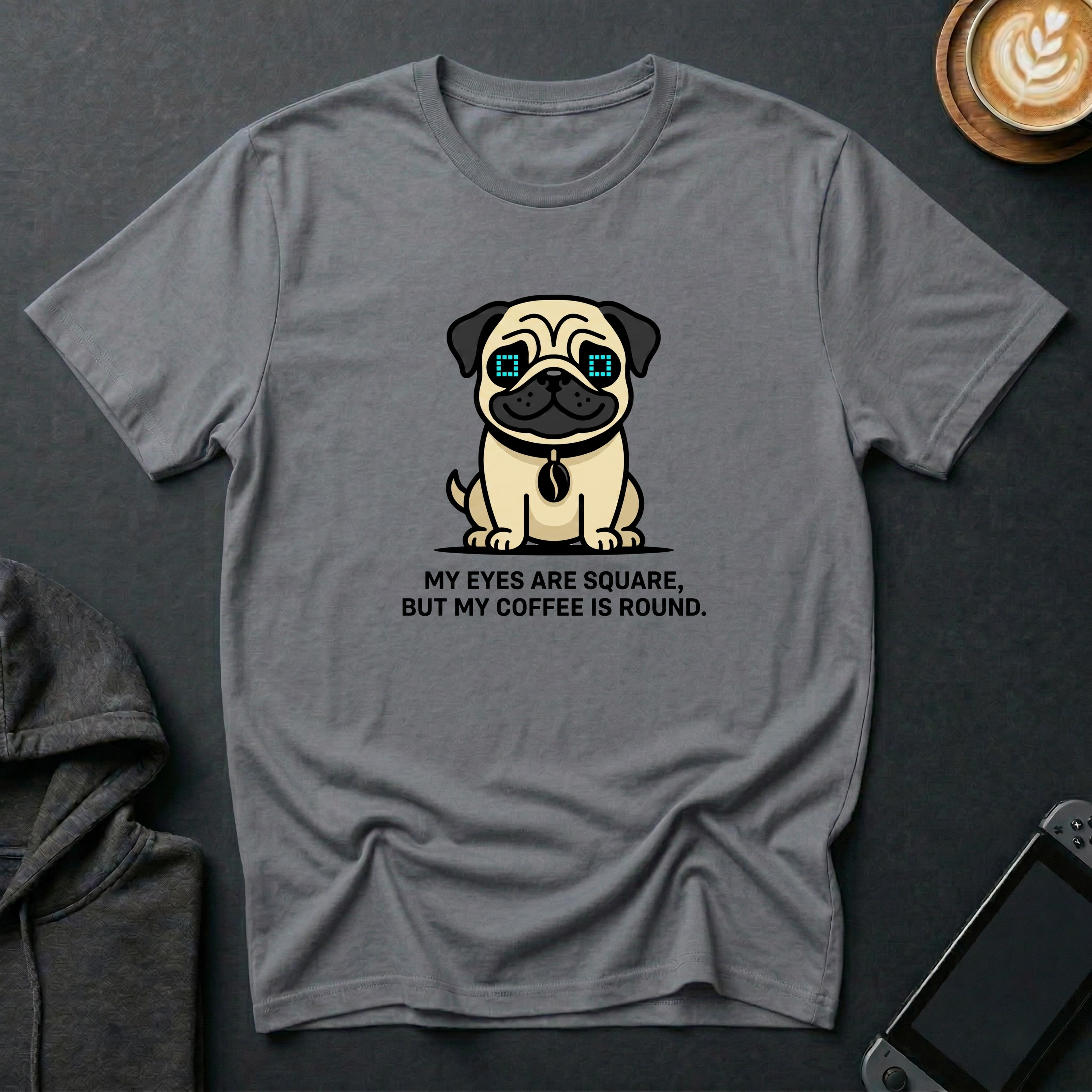 Square-Eyed Pug T-Shirt