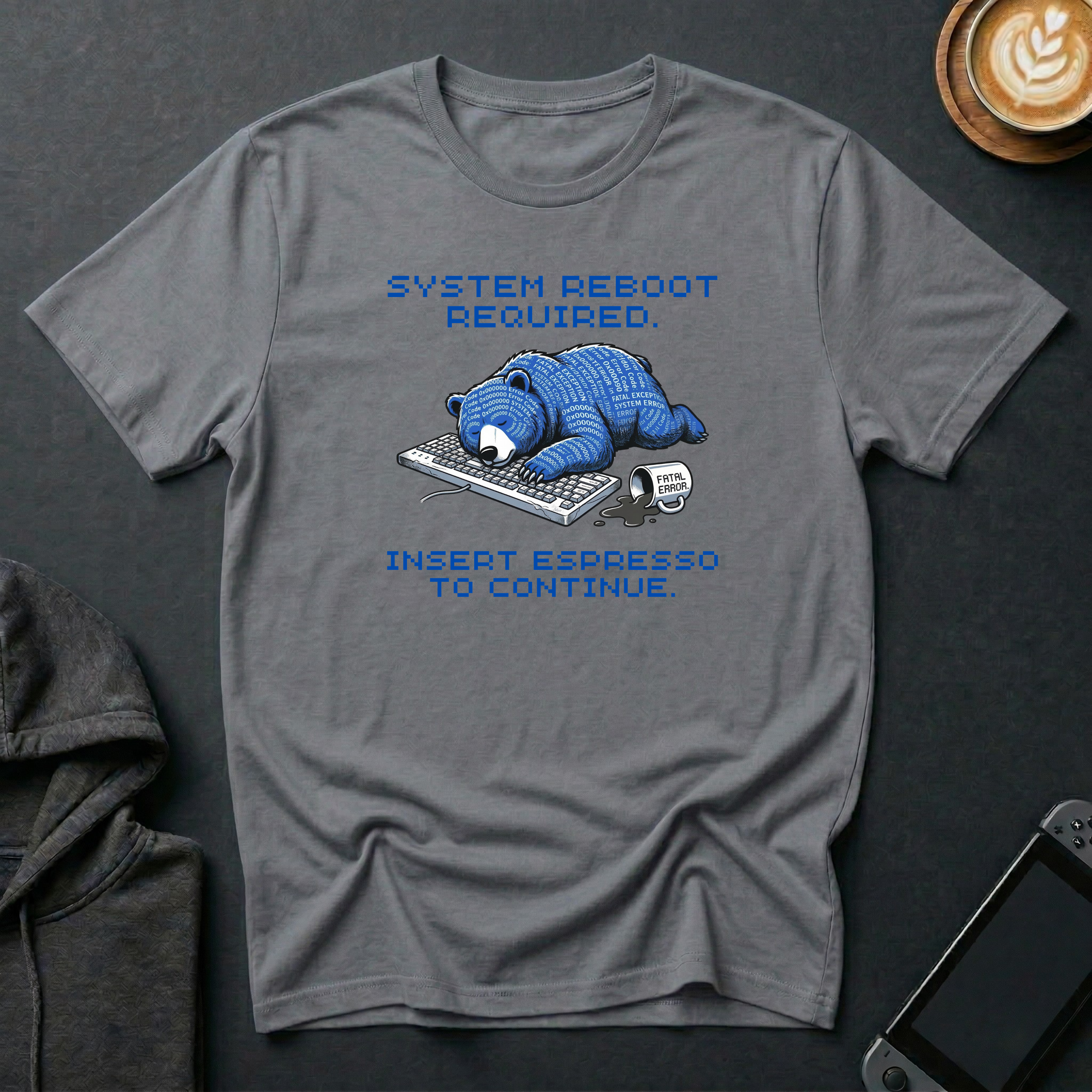 Blue-Screen Bear T-Shirt