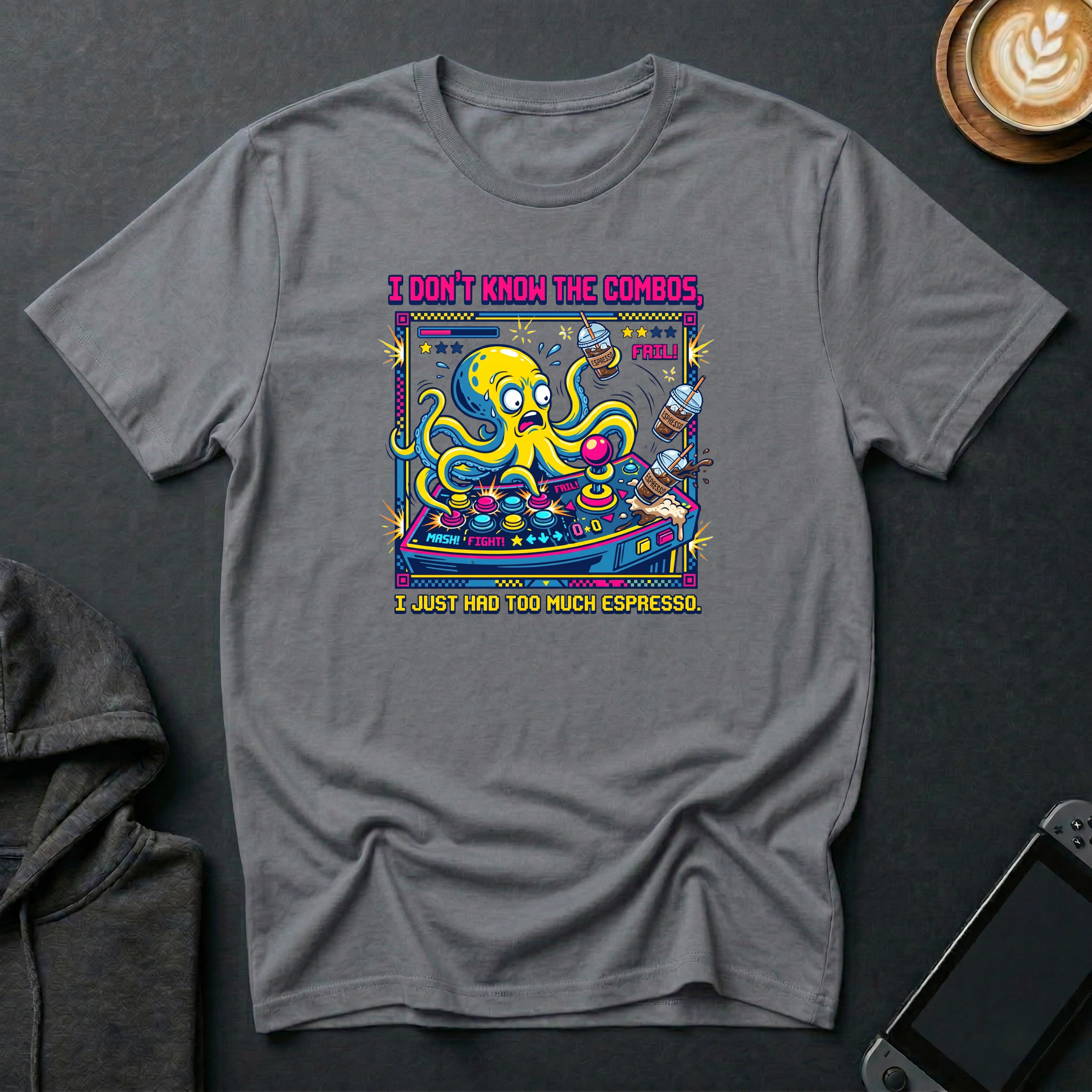 Button-Masher Octopus T-Shirt
