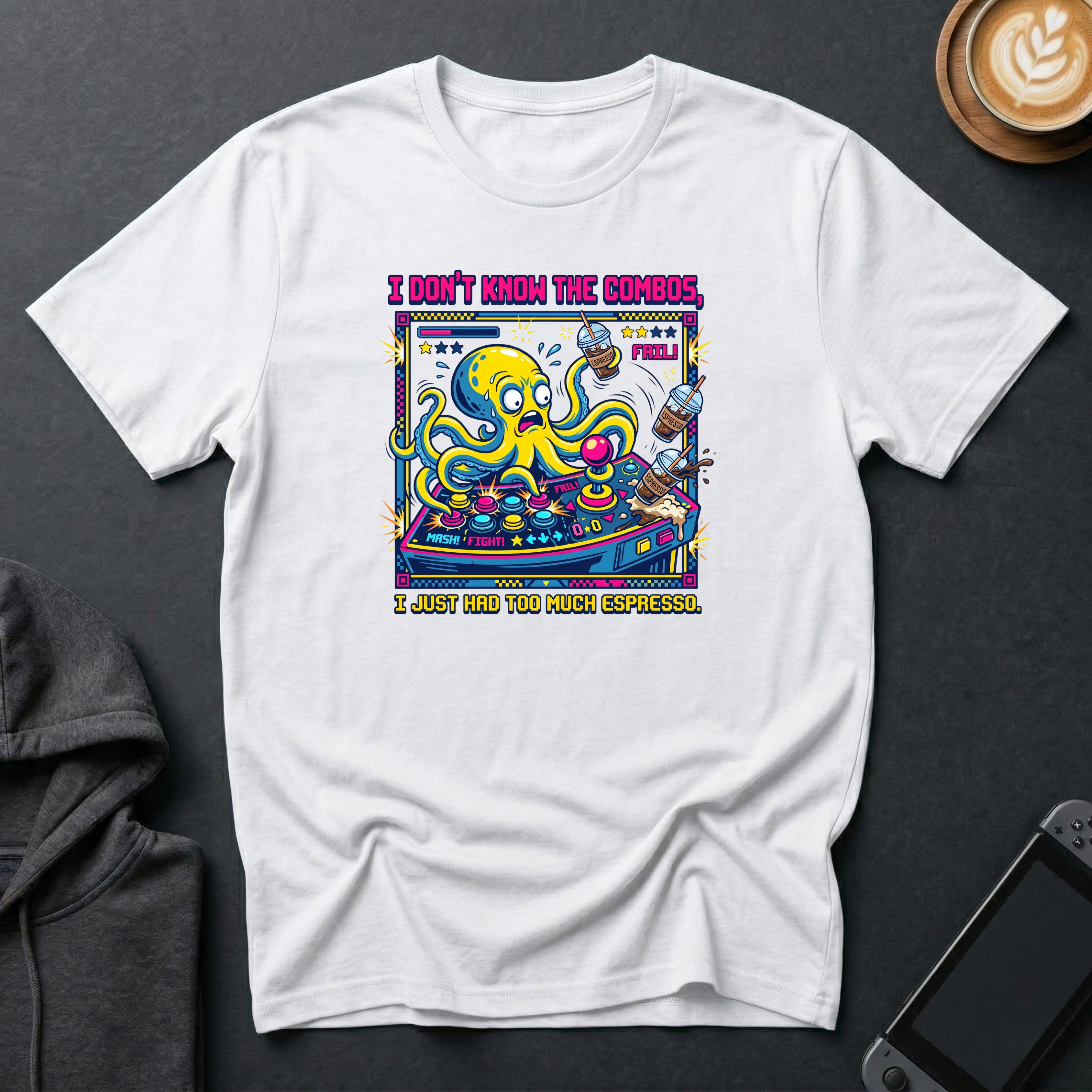 Button-Masher Octopus T-Shirt