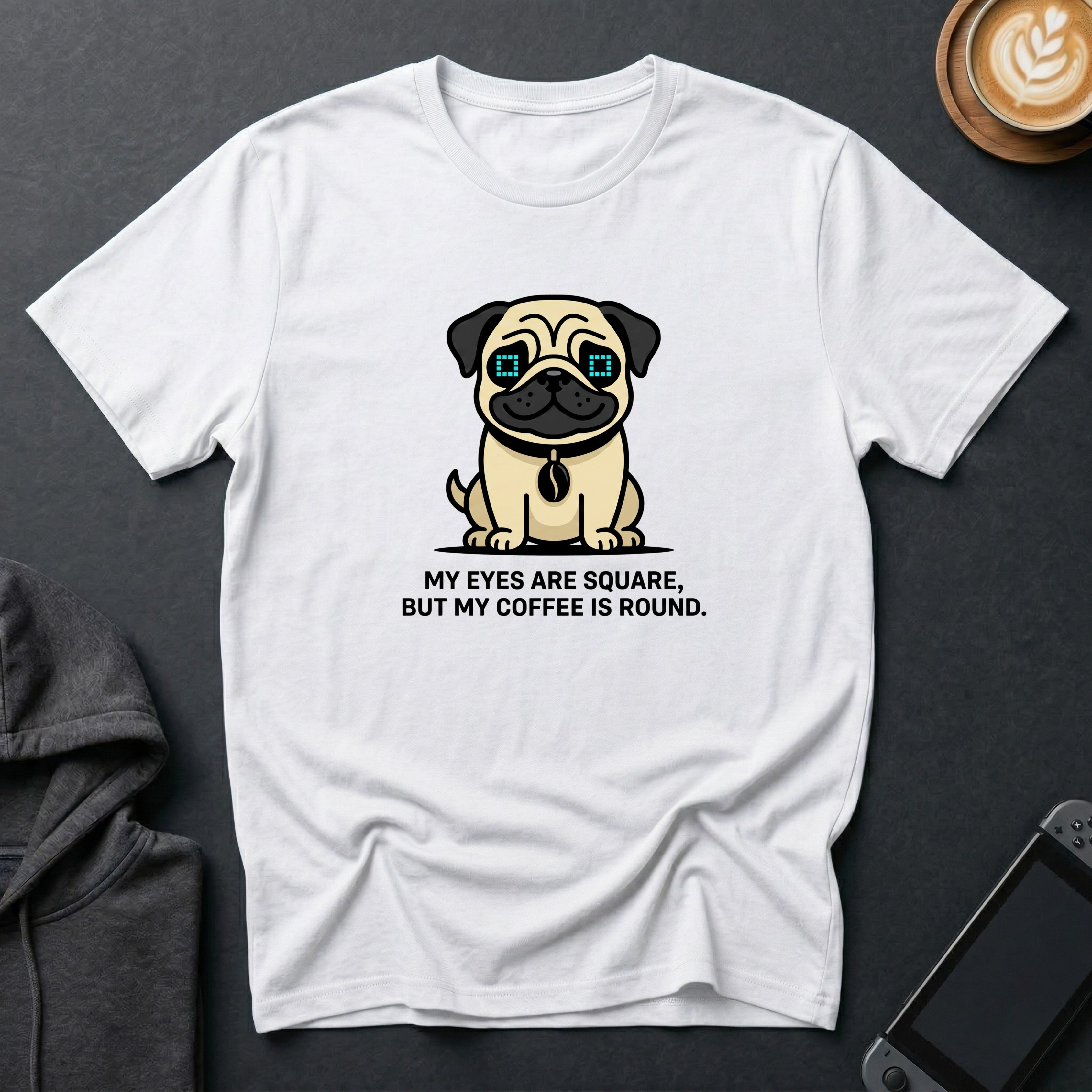 Square-Eyed Pug T-Shirt