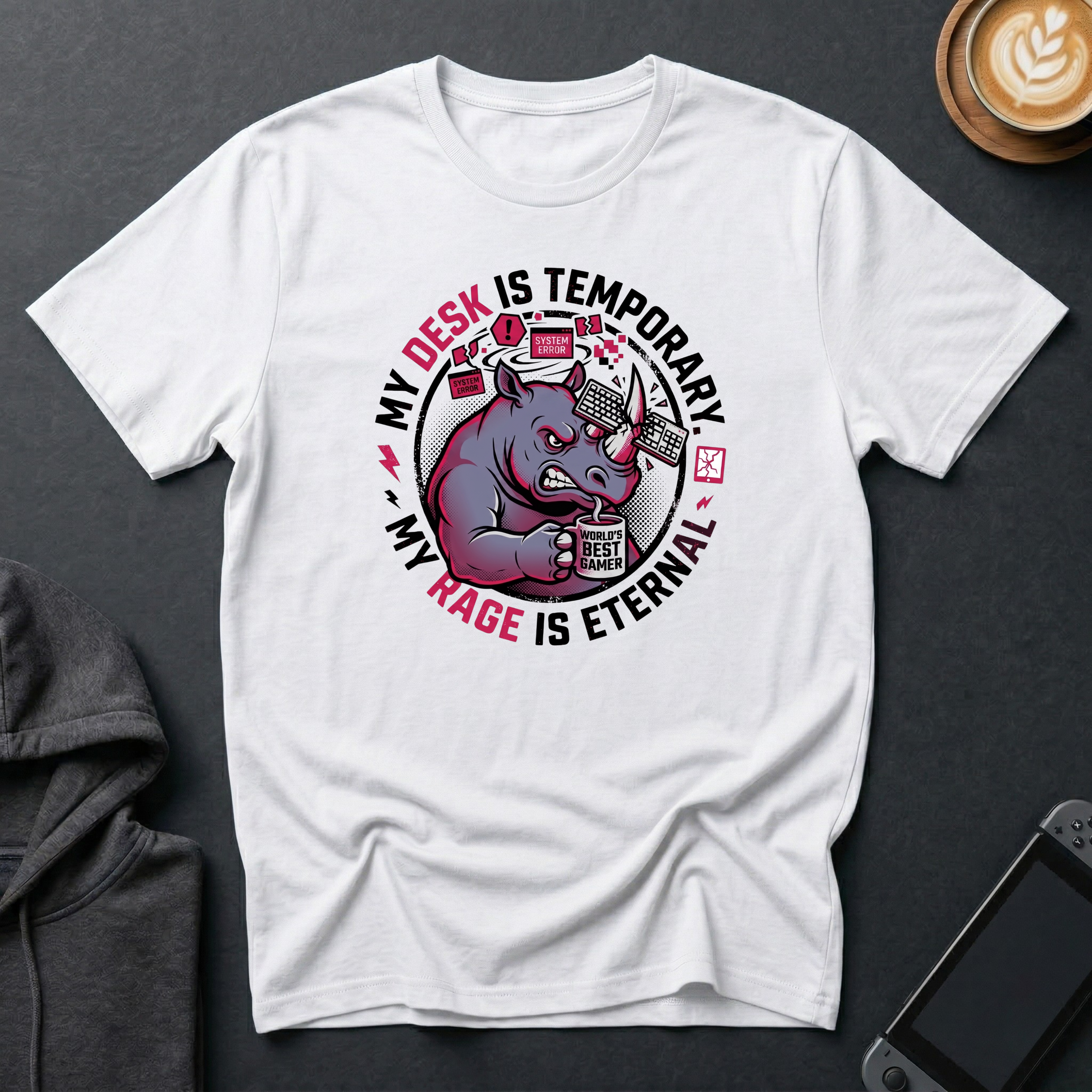 Rage-Quit Rhino T-Shirt